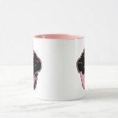 Rosa Gift Cupcake Tasse (Zentrum)