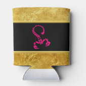 Rosa giftiger Skorpion sehr giftiges Insekt Dosenkühler (Rückseite)