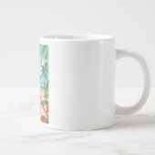 Rosa Gin Beach Grenada Reiseplakat Jumbo-Tasse (Rechts)