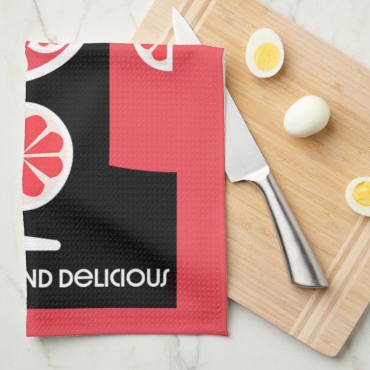 Rosa Gin Geschirrtuch (Viertel Falte)