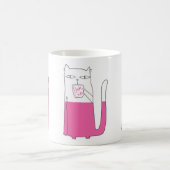 Rosa Gin-Katzen-Tasse Kaffeetasse (Mittel)