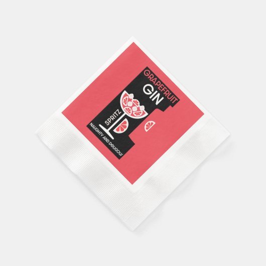 Rosa Gin Serviette (Ecke)