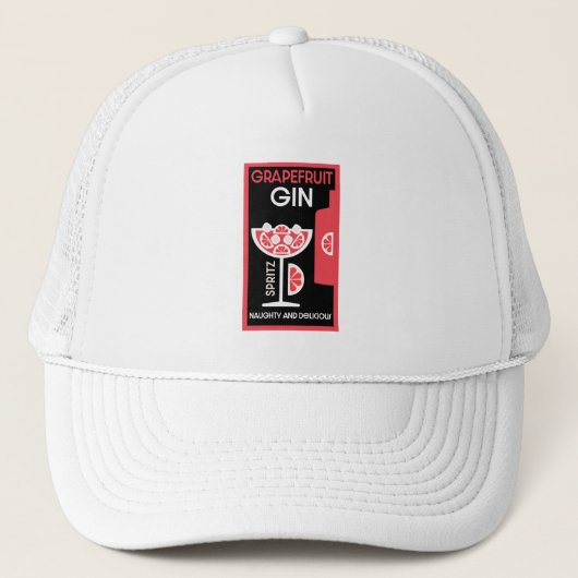 Rosa Gin Truckerkappe (Vorderseite)