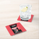 Rosa Gin Untersetzer (Vor Ort)