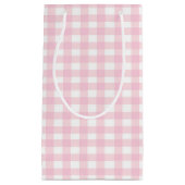 Rosa Gingham 1 Kleine Geschenktüte (Vorderseite)