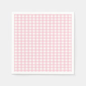 Rosa Gingham 1 Serviette (Vorderseite)