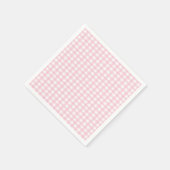 Rosa Gingham 1 Serviette (Ecke)