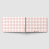 Rosa Gingham-Baby-Shower-Gästebuch Gästebuch (Voll)