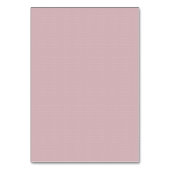 Rosa Gingham-Babyshower-Namensplatzkarte Tischnummer (Rückseite)