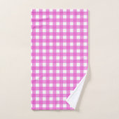 Rosa Gingham Badhandtuch Set (Handtuch)