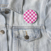Rosa Gingham Button (Beispiel)