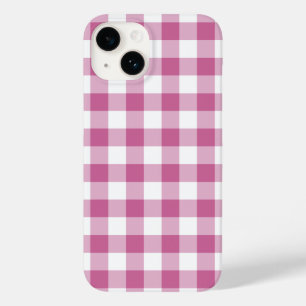 Rosa Gingham Case-Mate iPhone 14 Hülle