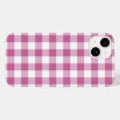 Rosa Gingham Case-Mate iPhone Hülle (Rückseite (Horizontal))