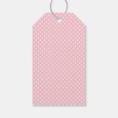 Rosa Gingham Coquette Schleife Hochzeitsdusche Ges Geschenkanhänger (Rückseite)