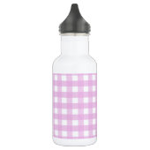 Rosa Gingham Edelstahlflasche (Links)