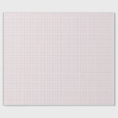 Rosa Gingham einfache niedliche kleine Karos karie Geschenkpapier (Flach)