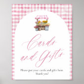 Rosa Gingham Fresh Off Market Cards and Gifts Poster (Vorne)