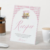 Rosa Gingham Fresh Off Market Rezepte Dusche Sockelschild (In SItu)