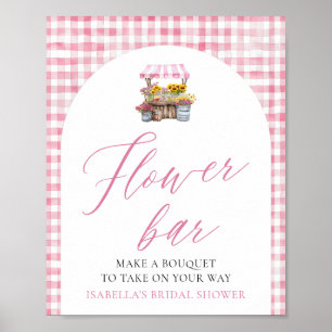 Rosa Gingham Fresh Off The Market Blume Bar Poster