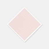 Rosa Gingham-Frühlings-Geburtstagsfeier Serviette (Ecke)