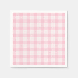 Rosa Gingham für Oh Baby Collection Papier Napkins Serviette