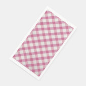 Rosa Gingham für Picknick, Party... etc. Serviette (Ecke)