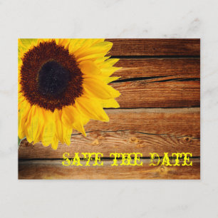 Rosa Gingham Gelbe Sonnenblume Moderne Blumenbrill Save The Date