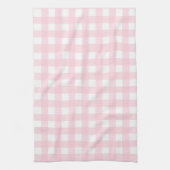 Rosa Gingham Geschirrtuch (Vertikal)