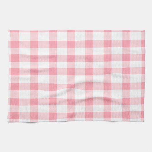 Rosa Gingham Geschirrtuch (Horizontal)