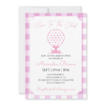 Rosa Gingham-Golf-Babymädchen-Party