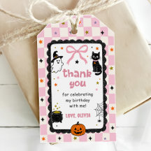 Rosa Gingham Halloween-Geburtstagsfeier