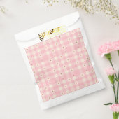 Rosa Gingham-Herzen Valentinstag Geschenktütchen (Versiegelt)