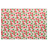 rosa Gingham Herzform Kirsche Rockabilly Stoff (Fat Quarter (45,7 x 55,9 cm))