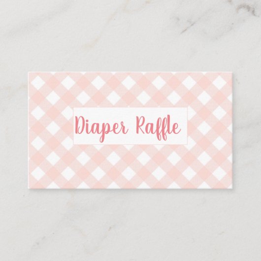 Rosa Gingham Highland Cow Girl-Windpreisraffinerie Begleitkarte (Vorderseite)