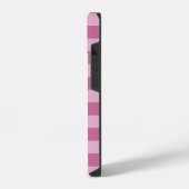Rosa Gingham iPhone Hülle (Linke Seite)