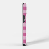 Rosa Gingham iPhone Hülle (Rechte Seite)