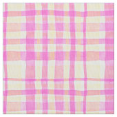 Rosa Gingham karierter Sommer Stoff (Nahaufnahme)