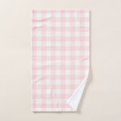 Rosa Gingham-Karo-Badetuch-Set Badhandtuch Set (Handtuch)