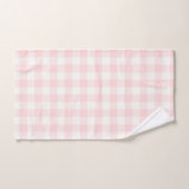 Rosa Gingham-Karo-Badetuch-Set Badhandtuch Set (Handtuch)