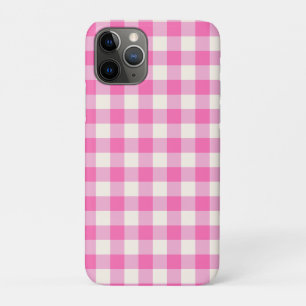 Rosa Gingham-Karo Cottagecore Case-Mate iPhone Hülle