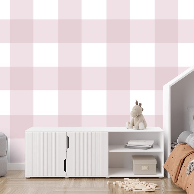 Rosa Gingham Karo groß niedlich kariert Tapete (Von Creator hochgeladen)