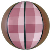 Rosa Gingham-Karo-Karo-Design Basketball (Vertikal)