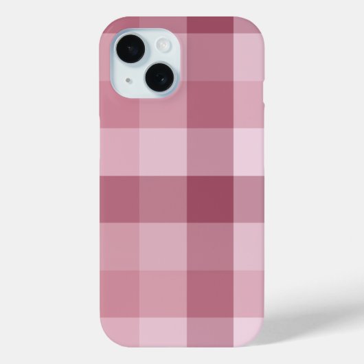 Rosa Gingham-Karo-Karo-Design Case-Mate iPhone Hülle (Rückseite)
