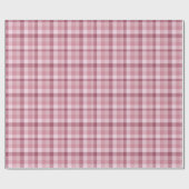 Rosa Gingham-Karo-Karo-Design Geschenkpapier (Flach)