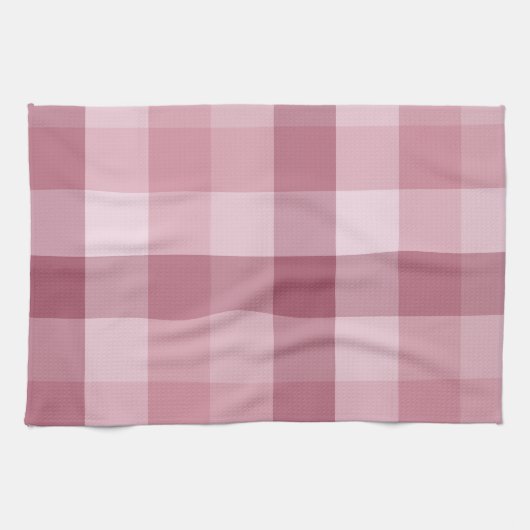 Rosa Gingham-Karo-Karo-Design Geschirrtuch (Horizontal)
