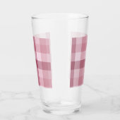 Rosa Gingham-Karo-Karo-Design Glas (Rechts)