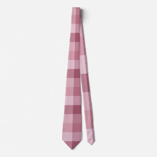 Rosa Gingham-Karo-Karo-Design Krawatte