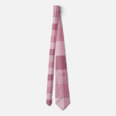 Rosa Gingham-Karo-Karo-Design Krawatte (Rückseite)