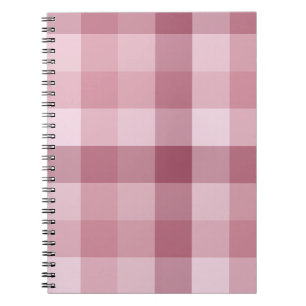 Rosa Gingham-Karo-Karo-Design Notizblock