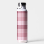 Rosa Gingham-Karo-Karo-Design Trinkflasche (Rechts)